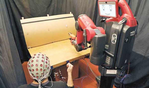 Training Of Fighter Robots With Brain Waves
