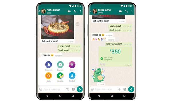 Payment Feature Through Whatsapp In India