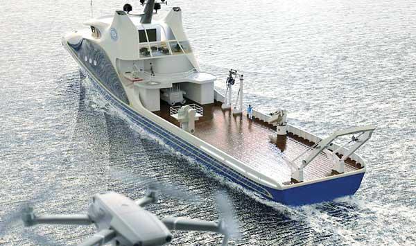 China Launches Worlds First Automated Drone And Boat Carrier