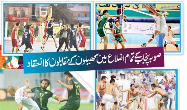 Organization Of Sports Competitions In All Districts Of Punjab Province