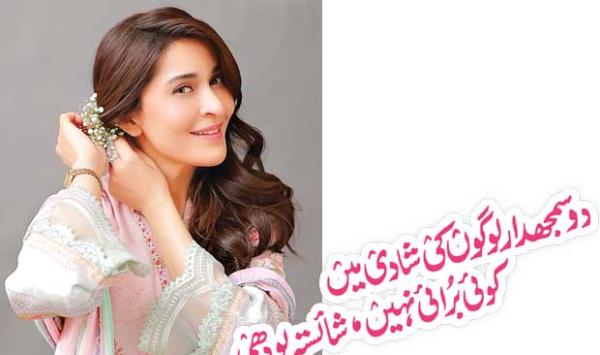 There Is No Harm In The Marriage Of Two Sensible People Shaista Lodhi