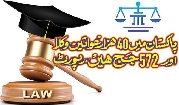 There Are 40 Thousand Women Lawyers And 572 Judges In Pakistan Reports