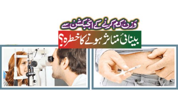 Risk Of Vision Damage From Weight Loss Injections