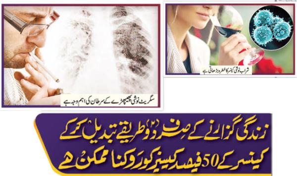 50 Of Cancer Cases Can Be Prevented By Changing Just Two Lifestyle Habits